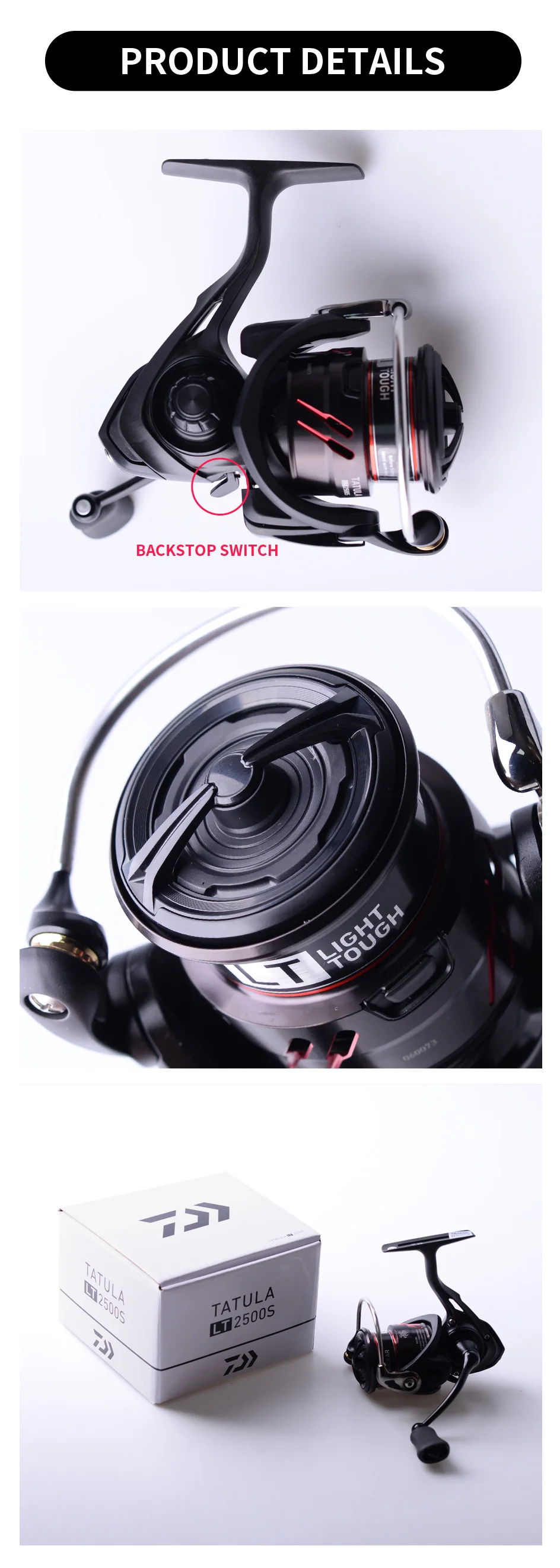 2018 DAIWA TATULA LT 2500S 2000S-XH Spinning Fishing Reel 6+1BB