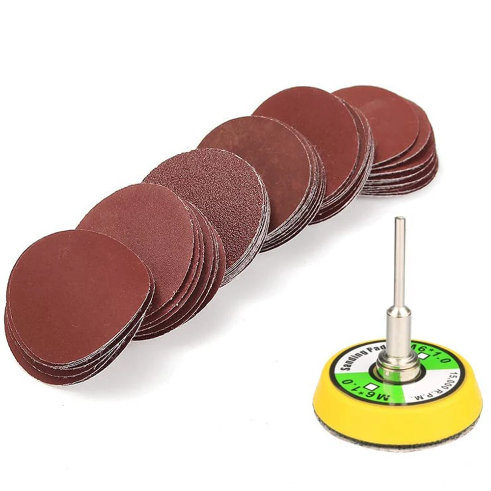 SenNan 60pcs-Set 2 Inch Sanding Discs Pad Kit for Drill Grinder Rotary Tools with Backer Plate Includes 100-2000 Grit Sandpapers