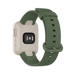 Enhanced Sports Silicone Strap - Adjustable Bracelet Band for Redmi Watch Lite (Dark green)