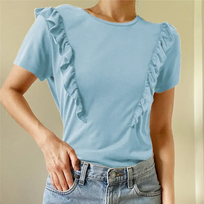 

Shirt Women Fashion T-Short Sleeve Kpop T- Shirt gray22