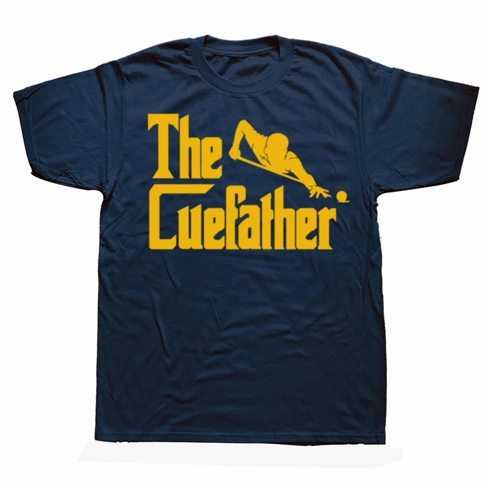 Lustige Billard Der Queuefather Grafik T-shirts Männer frauen Mode Casual T-shirt 100% Baumwolle Lose Pool Billard Spieler T Shirt