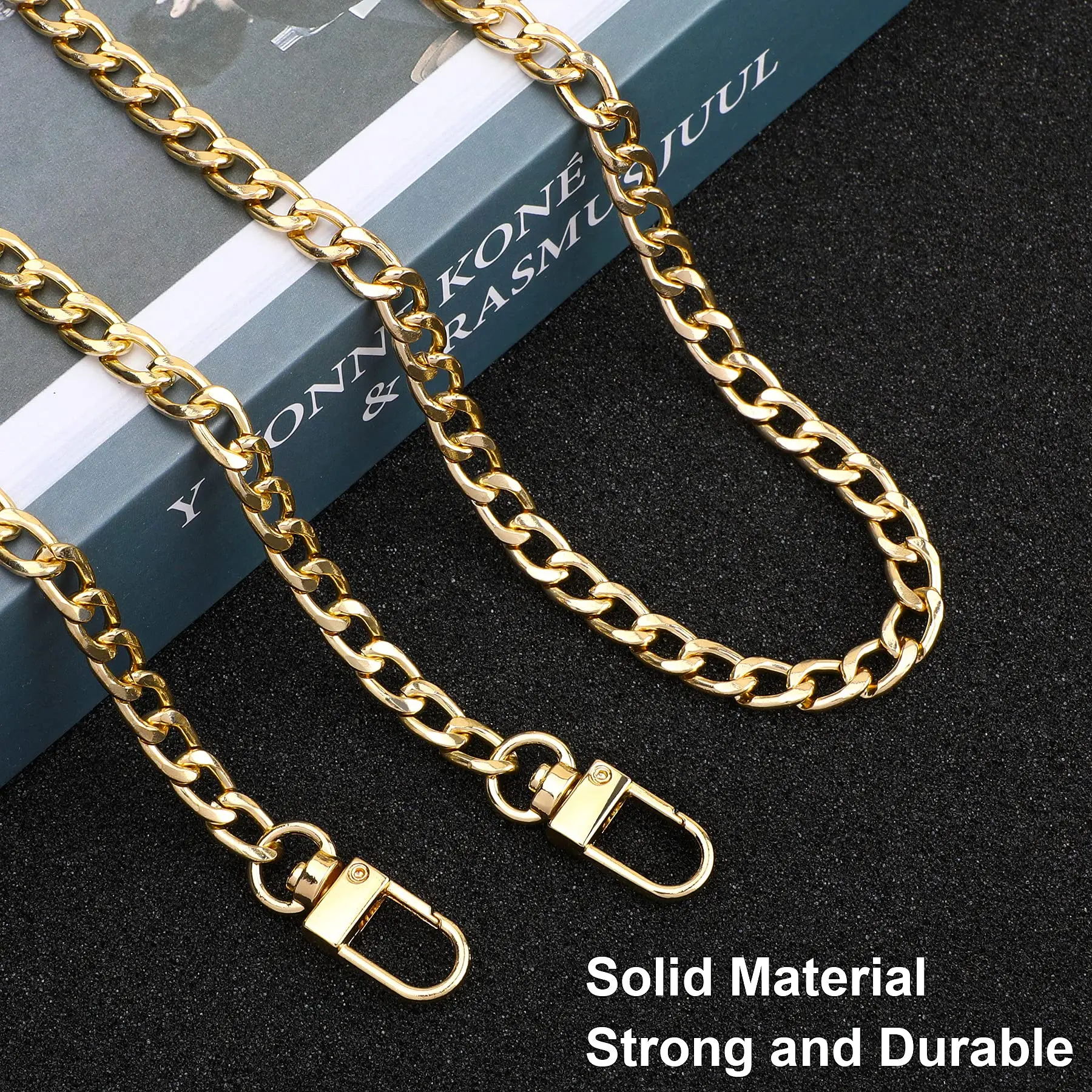 Long 120cm/100cm Convenient Metal Purse Chain Strap Handle Handle  Replacement for Handbag Shoulder Bag 3 Color Chain Accessories - AliExpress