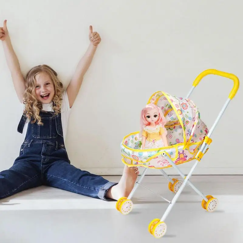 Poussette à beurre pliable pour enfants, chariot à beurre réglable, jouet  sûr pour bébé, jouets de jeu robustes pour pépinière, accessoires de beurre  - AliExpress