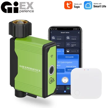 WIFI Garden Watering Timer Smart Sprinkler Drip Irrigation System Built-in Water Flow Recorder Controller TUYA 1