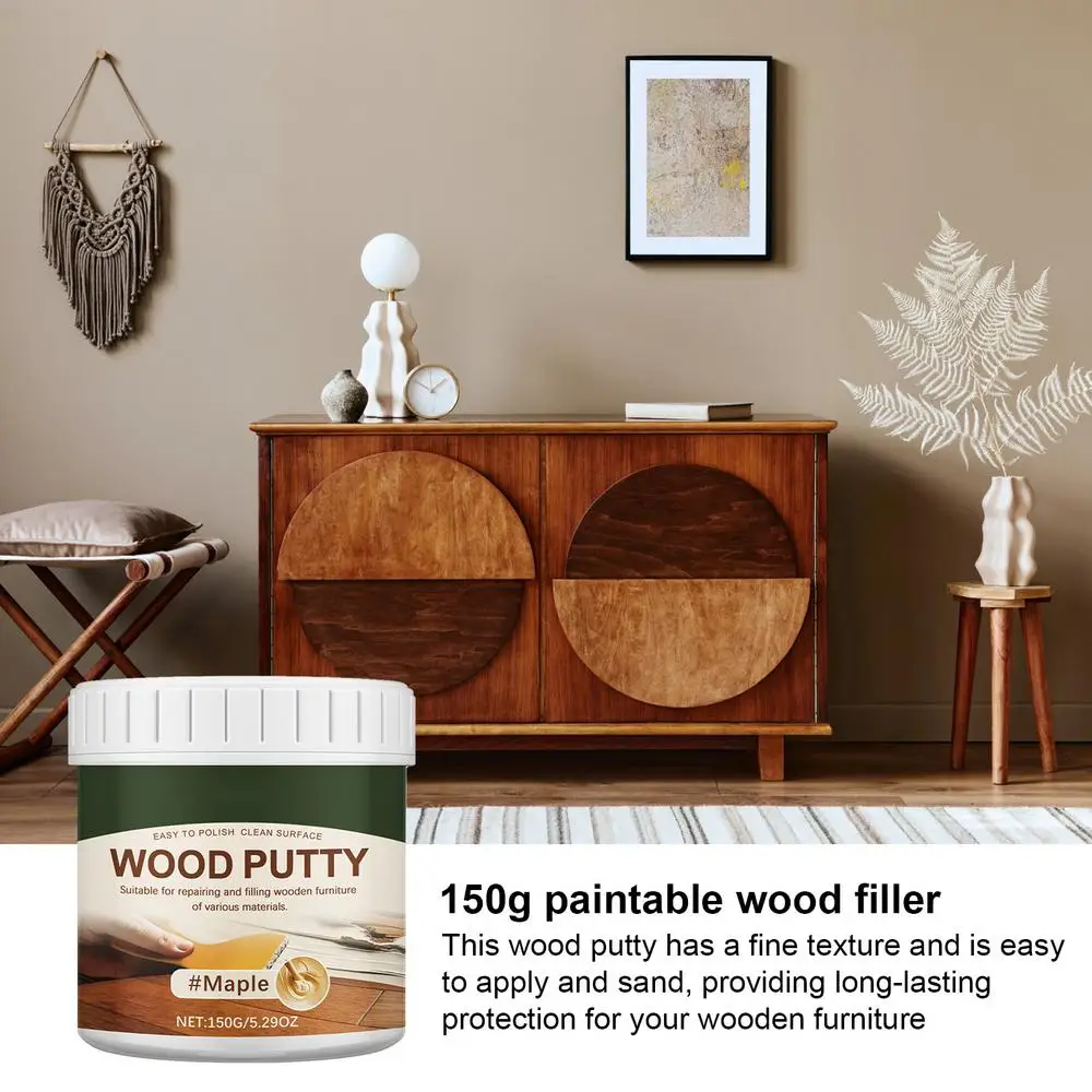 Description Picture 4 of itemWood Filler Putty Multipurpose Wall Putty Hole Repair Wood Furniture Repair Kit Professional Wood Hole Filler Stainable Wood