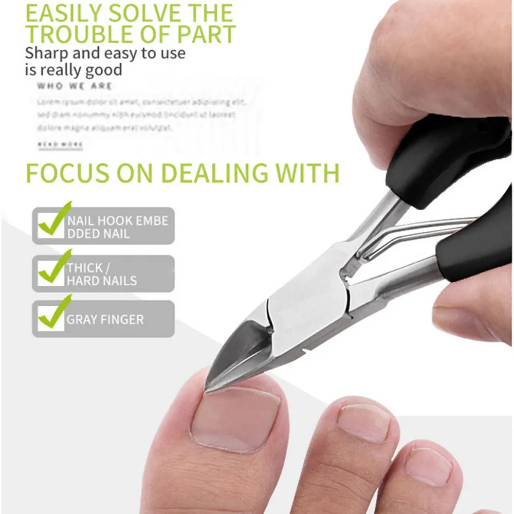 Nail Clippers Ingrown Toenail Podiatry Correction Nippers Cuticle Cutters Cut Paronychia Pedicure Manicure Hand Foot Care Tool