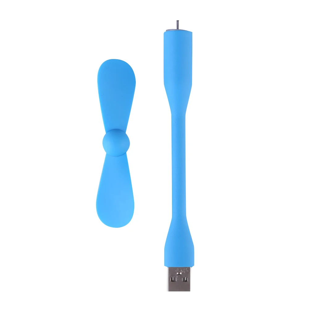 Portable Flexible Mini USB Fan Low Power Bendable for Mobile Power Bank/Laptop Hand Fan Computer Summer Gadget