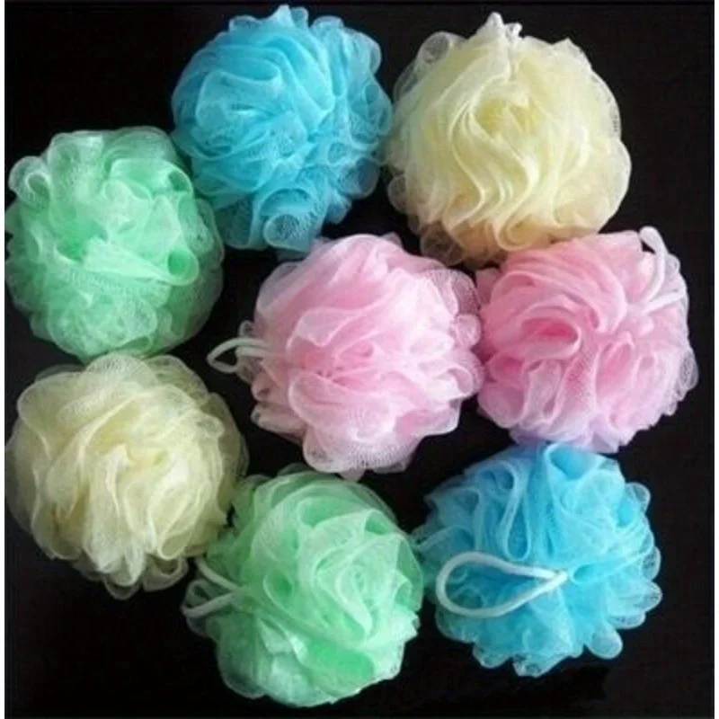 10pc Color Random Bath Shower Soap Bubble Body Wash Exfoliate Puff Sponge Mesh Net Ball Random Color) 2