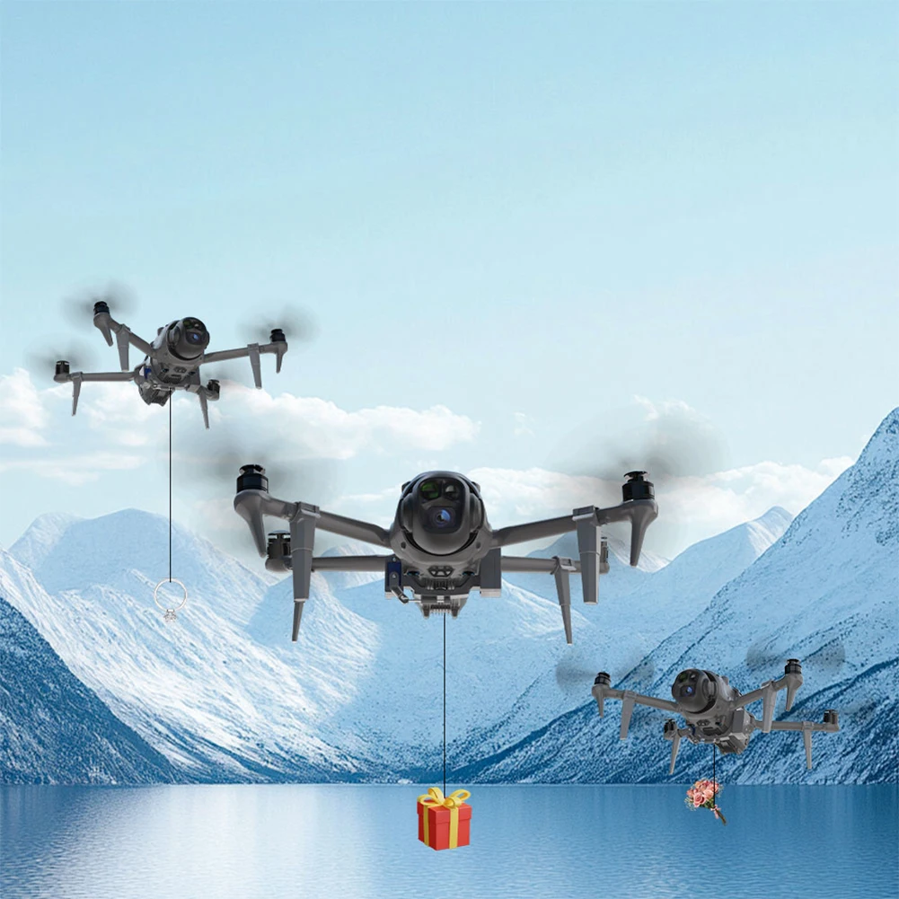 For DJI Mavic 4 Pro Payload Airdrop System with Landing Gear Airdrop Thrower System Drone Deliver Tool Transporting Accessories