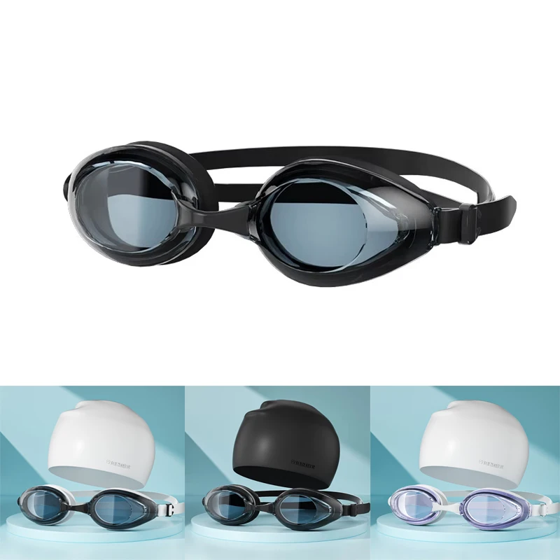 High-definition Adult Swimming Goggles Waterproof Flat Transparent Diving Equipment