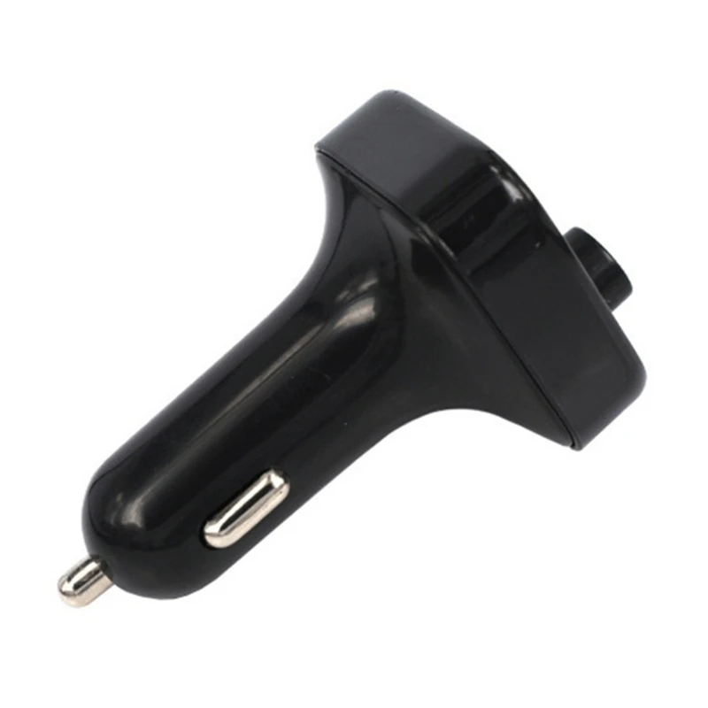 H8WA X8 무선 차량용 충전기 블루투스 호환 LED FM 송신기, 듀얼 USB 핸즈프리 자동차 충전 MP3 음악 TF U 디스크