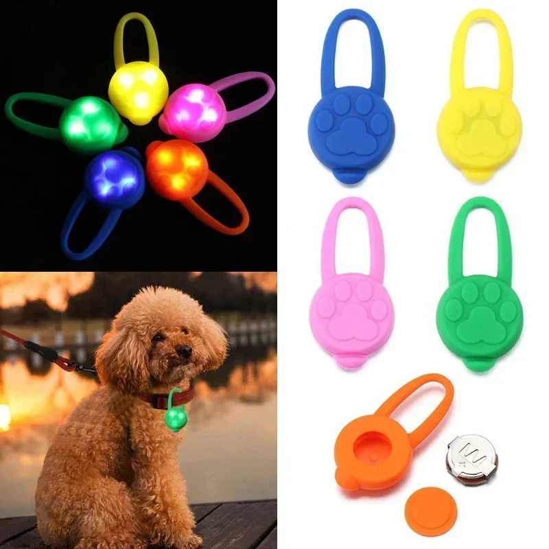 Pet Necklace LED Luminous Pendant Dog Light Night Walking Loss Prevention