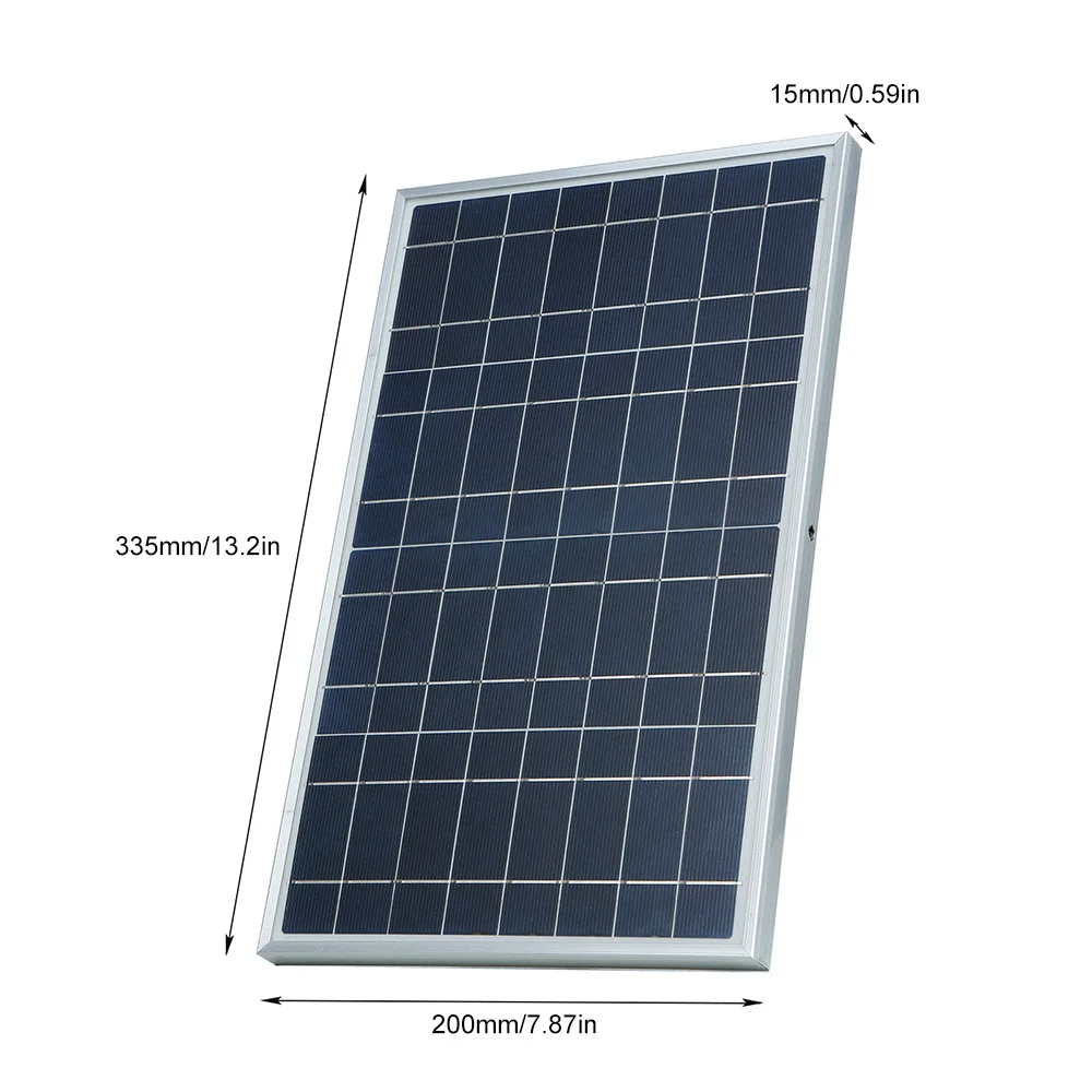 30W PET Solar Panel Kit With Alligator Clip IP65 Waterproof Indoor Outdoor Solar Charger Portable Home Solar Panels DC 12V images - 6