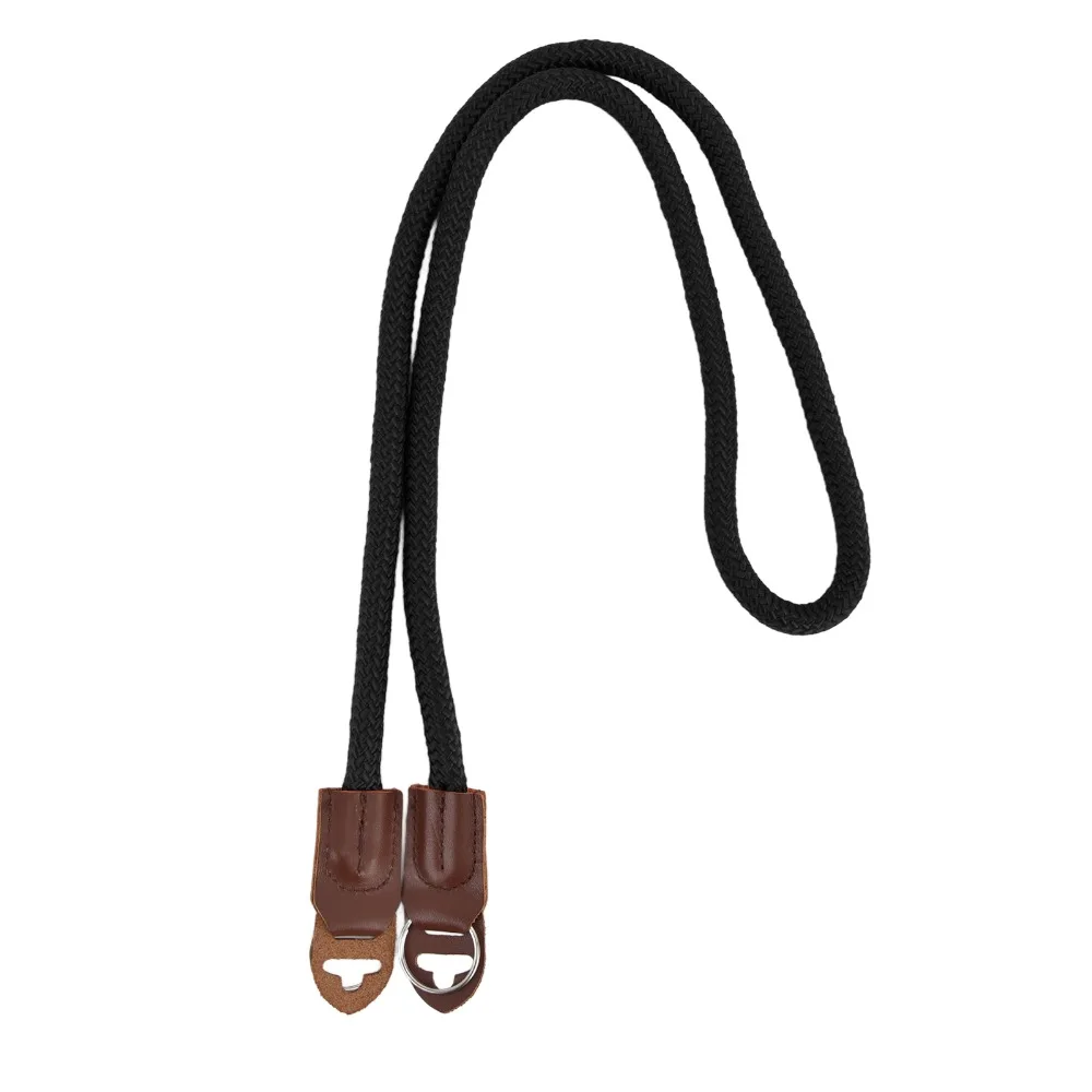 부드러운 나일론 카메라 스트랩 휴대용 라운드 홀 카메라 벨트 등산 로프 레트로 라이카 스트랩 사진 촬영용