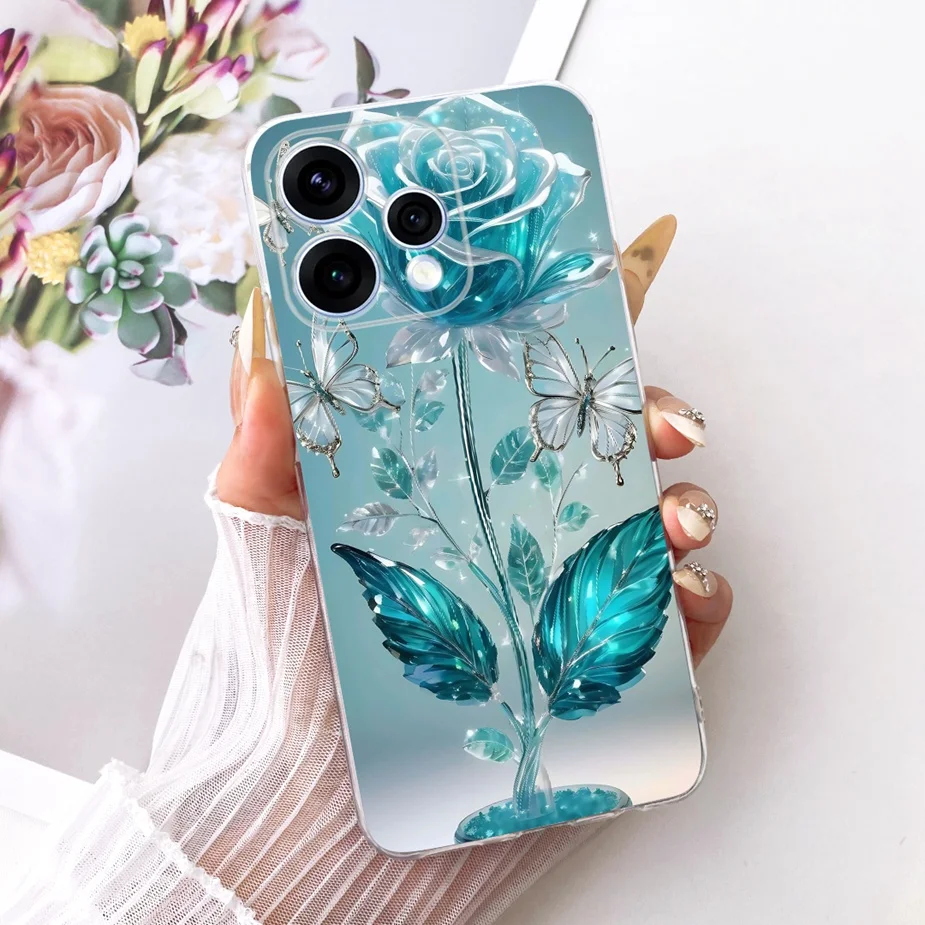 Colorful Flowers Painted Soft Slim Phone Case
