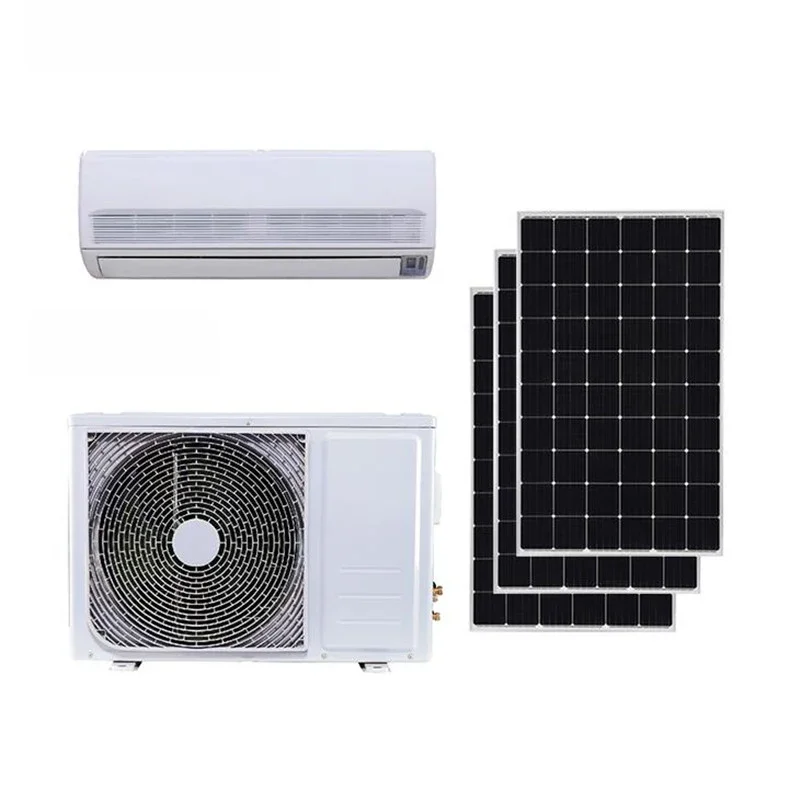9000,12000,18000,24000BTU Solar Powered Air Conditioner ACDC Solar Mini Split For Home Use 6