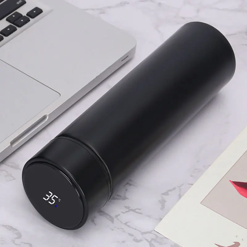 

Smart 304 Stainless Steel Vacuum Water Cup Temperature Display Cup Business Gift in-Car Thermos