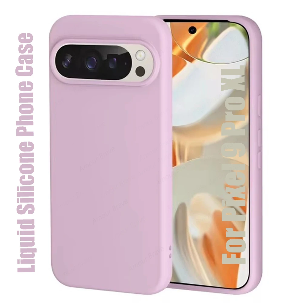Liquid Silicone Soft Skin Touch Phone Case - Elegant Back Cover