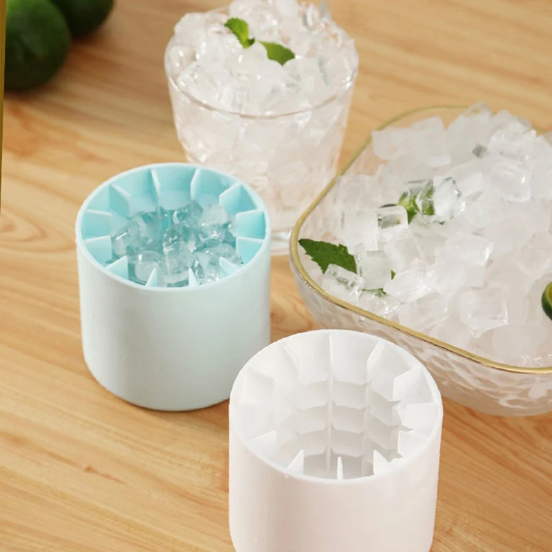6 Cavity Ice Trays for Freezer Reusable Ice Cube Mold with Lid Space Saving  Ice Molds for Cold Beverage Cocktails Whiskey - AliExpress