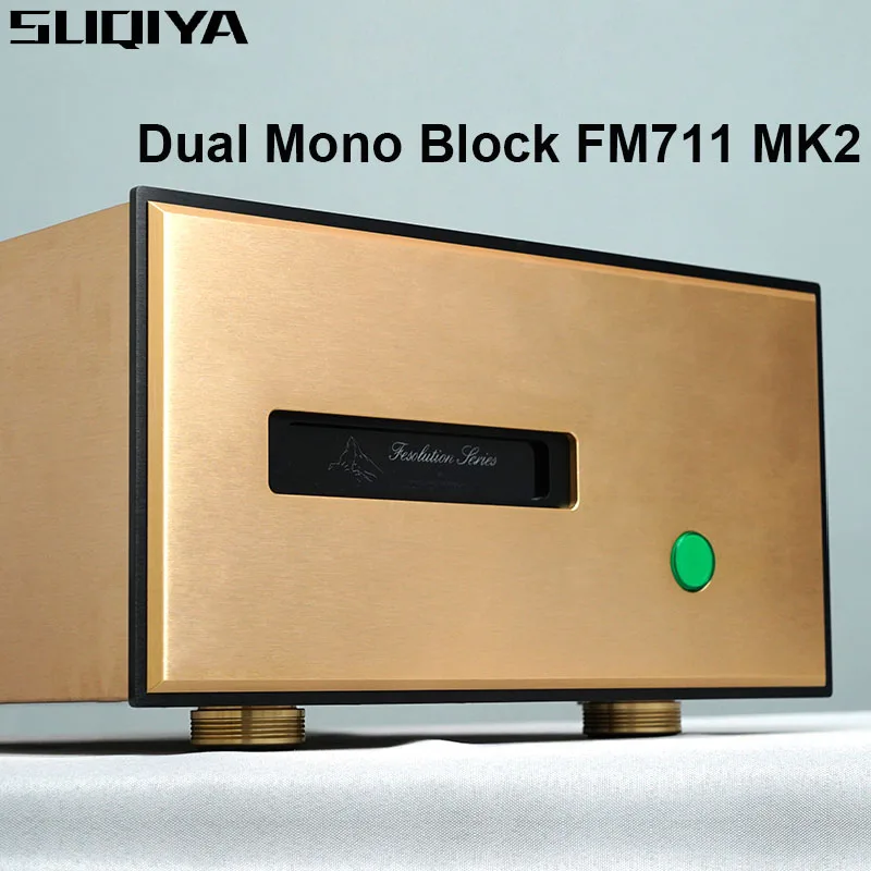 

SUQIYA-Audio Refer To Famous Swiss FM711 MK2 High-power Amplifier Dual Mono Block Balanced/Unbalanced Inputs Audiophile HiFi