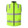 Hi Vis Vest Winter Fleece Lining Reflective Vest for Men Waterproof with Multi Pockets Safety Workwear Sleeveless Waistcoat 2