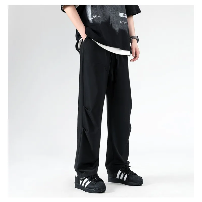 

3 Colors!2024 Summer New Casual Pants Neutral Style Solid Color Fashion Casual Pants Cargo Pants Men streetwear