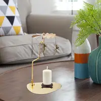 Rotating Candle Holder Tray Thermal Spinning Candlestick stand Triangle Revolving Lantern Dream Wedding Festival Decoration  6