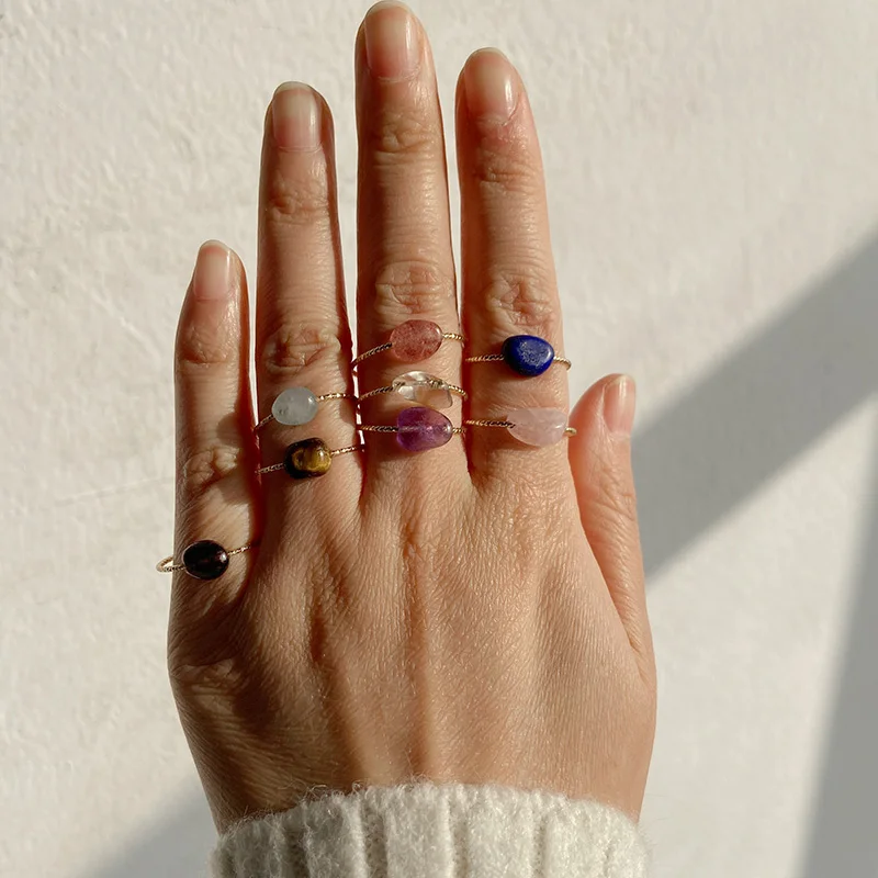 Set Di Anelli In Pietra Di Cristallo Nero Retrò Per Donna Anello Congiunto Geometrico Vintage Per Nocche Accessori Per Gioielli Da Festa Di Moda Femminile - Foto 5