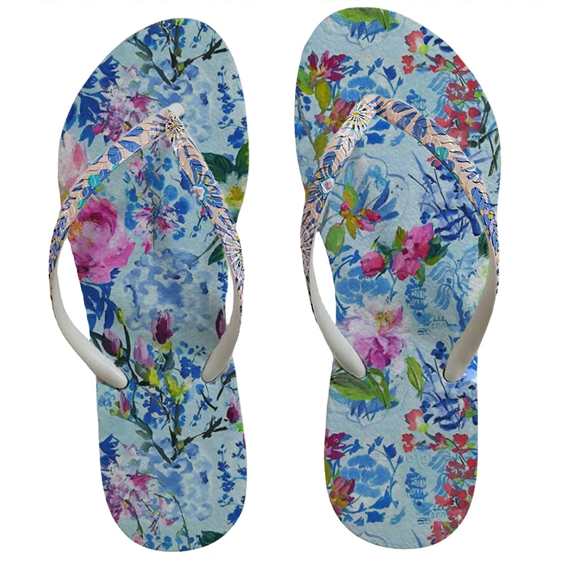 

New flat non-slip women's flip-flops Soft sole clamp foot beach slippers waterproof non-slip silent indoor and outdoor sandals