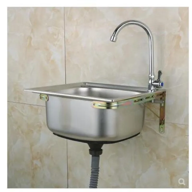304 Stainless Steel Sink Single Sink Kitchen Single Basin Thickened Large Slot Set