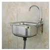 304 Stainless Steel Sink Single Sink Kitchen Sink Sink Single Basin Thickened Sink Large Single Slot Set 1