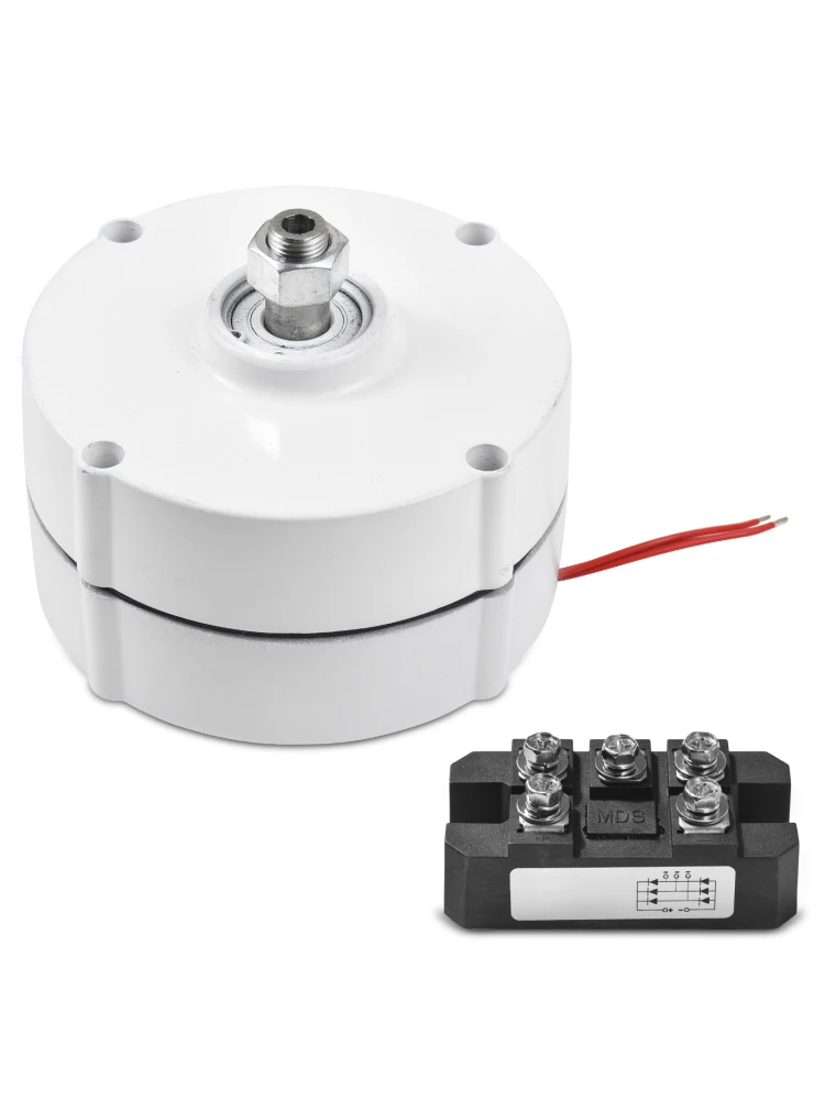 200W Three-Phase Alternator Magnet Generator 750rpm 12V High Speed Permanent Magnet Generator AC Alternator with Controller