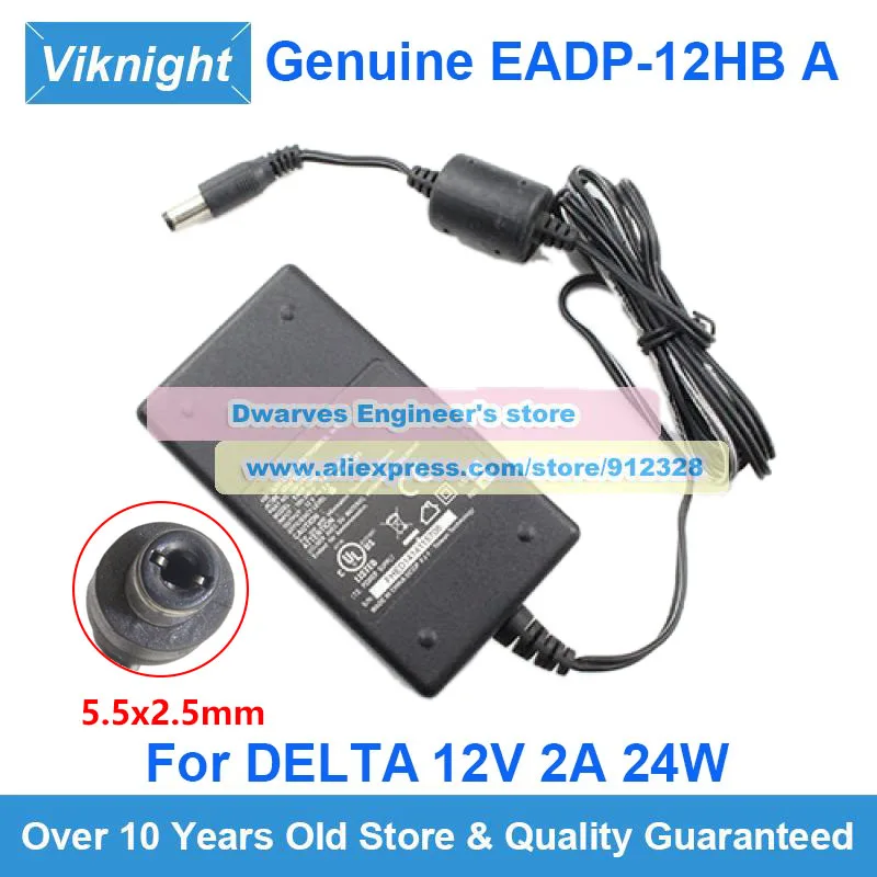 

Genuine EADP-12HB A 558124-003 AC Adapter 12V 2A 24W Charger For DELTA Power Supply 5.5X2.5mm