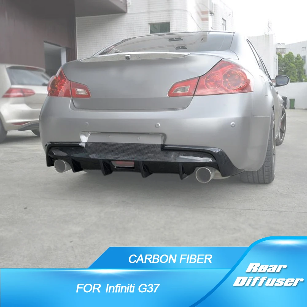 Carbon Fiber Rear Diffuser For Infiniti G37 G37s 4 Door Base Sedan