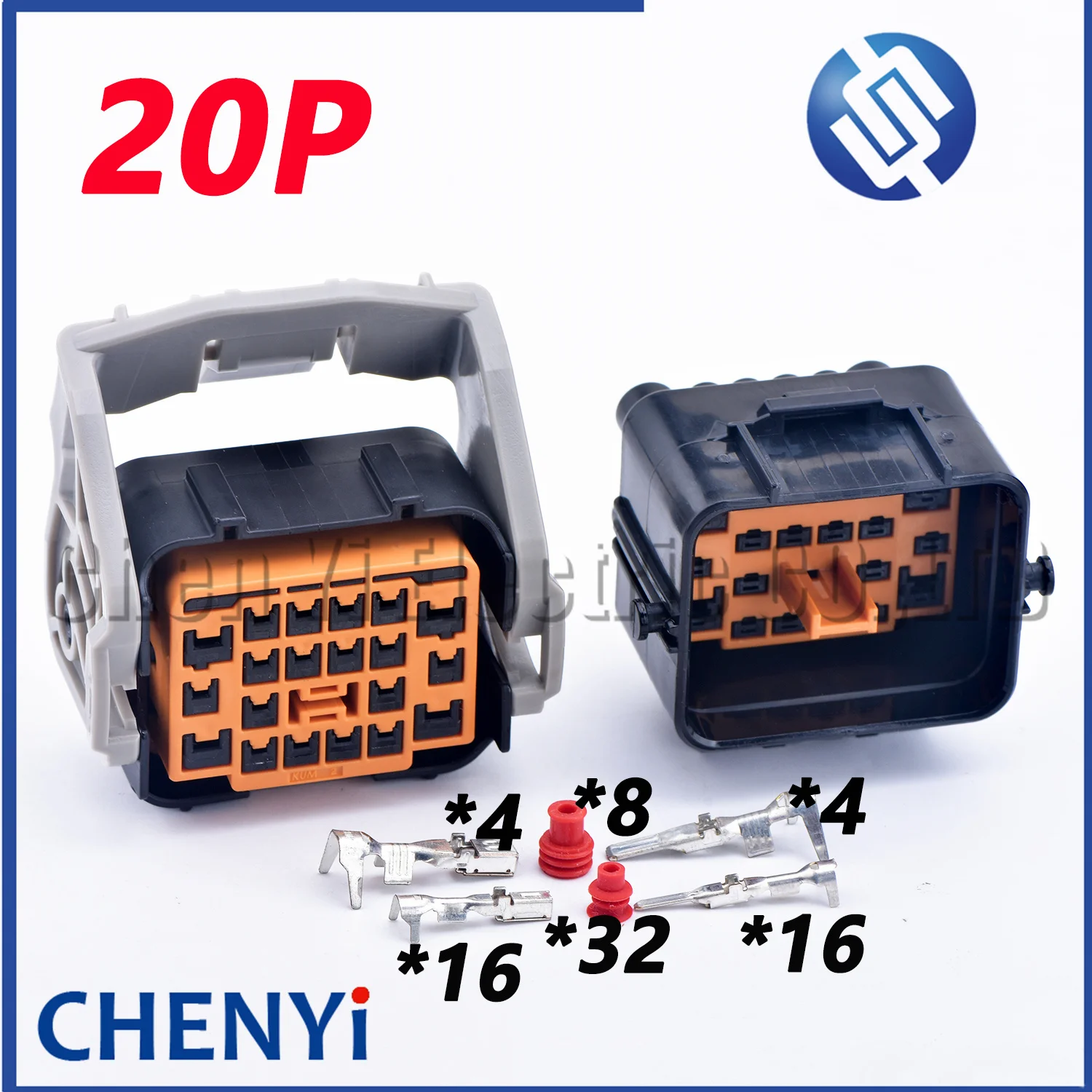 Tomada Impermeável Fêmea e Masculina do Conjunto do Farol do Motor com Terminais Conector do Automóvel 20 Pin Maneira Hyundai Kia k5 a