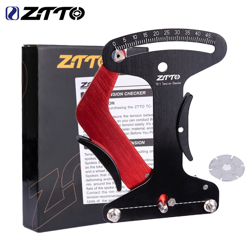 ZTTO CNC 자전거 스포크 장력 계량기 휠 빌더 텐셔너 도구, MTB 로드 스포크 렌치 검사기 표시기, 정확하고 안정적인 도구 