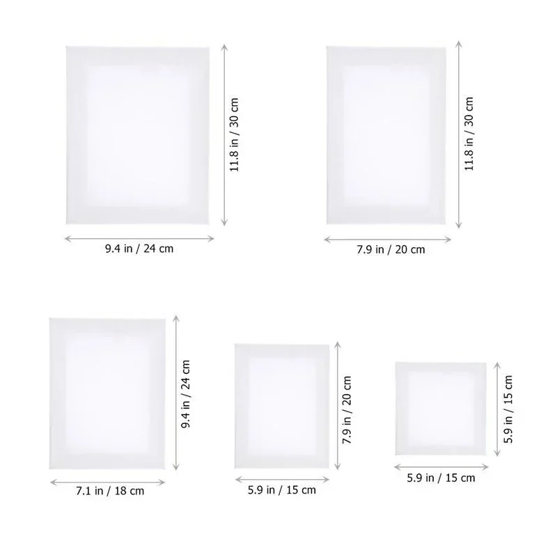 5pcs 10pcs 아트 나무 그림 프레임 코 튼 흰색 그림에 대 한 캔버스 프레임을 뻗어 DIY 캔버스 회화 용품