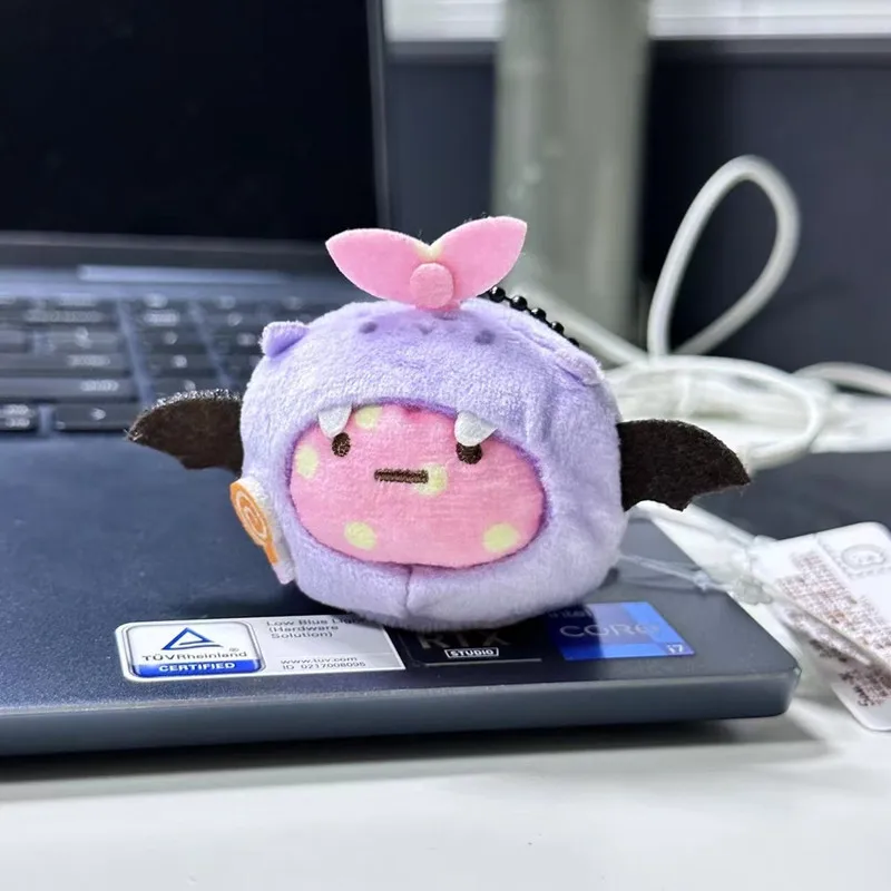 6cm Halloween Decoration Sumikkogurashi Plush  cute Keychains Fry Shrimps Weeds Pendent Kawaii Xmas Toys Gifts for Kids 4