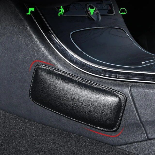 Ginocchiera in pelle per cuscino interno auto cuscino Memory Foam Leg Pad  supporto coscia accessori auto per Benz BMW Audi VW Golf - AliExpress