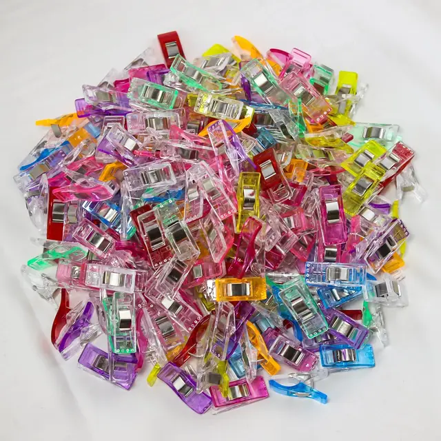 Plastic Strong Clips Colors Mini Sewing Clothes Pins Mutifunction Photo Hanging Clip Clamp DIY Craft Secure Quilting Binder Tool 5