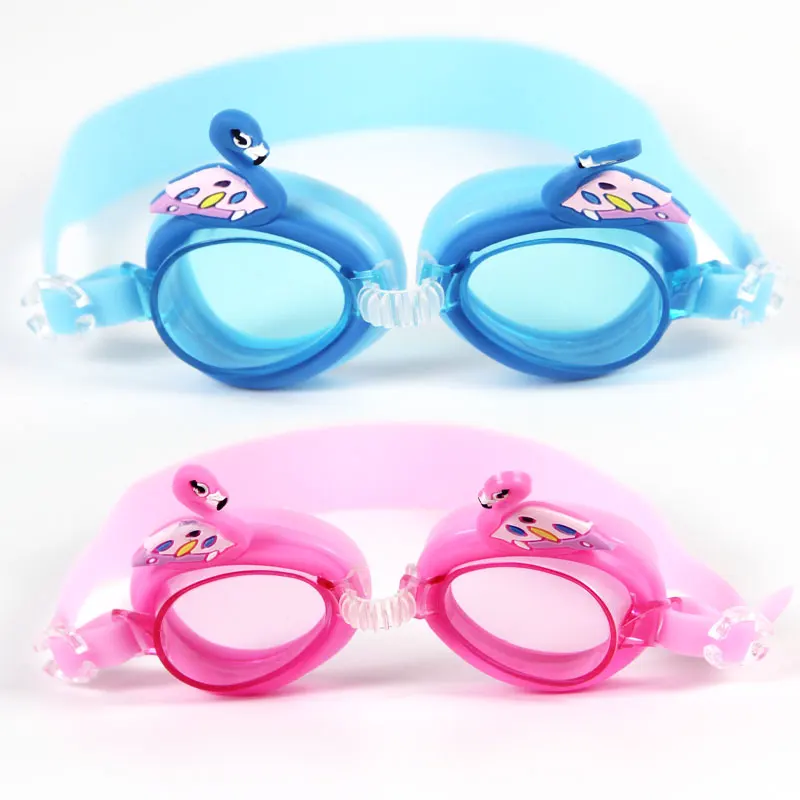 Professional Swimming Goggles Girl Cartoon Swim Glasses with Ear Plug Waterproof Anti Fog Swim Eyewear For Children Kids Gifts 4