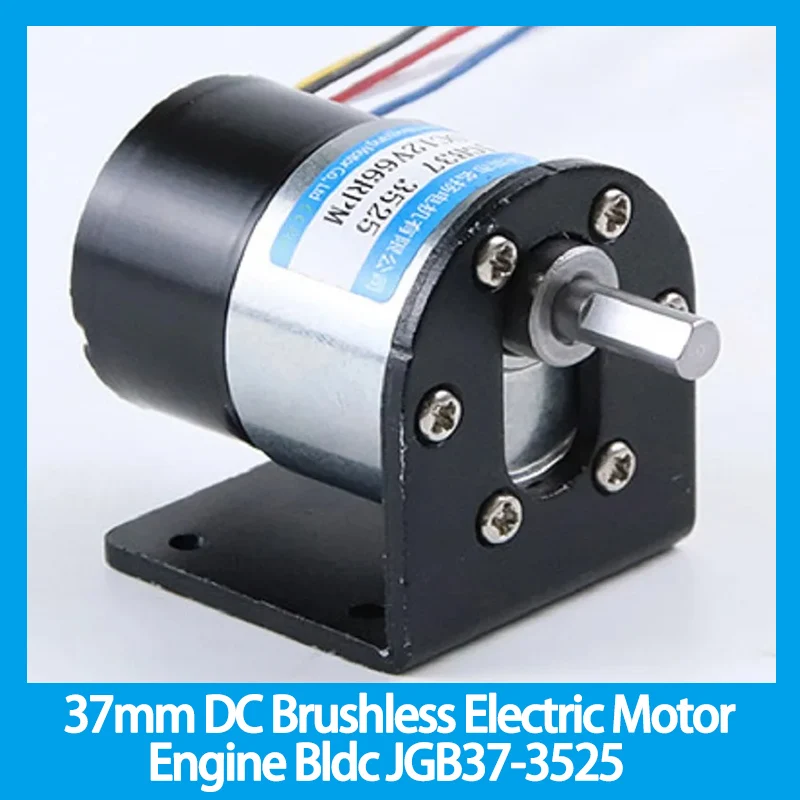 Brushless Motor Elétrico Motor Bldc Jgb373525 Velocidade Regulation Micro Pequeno de Baixa Velocidade 12v 24v Gear Motor Grande Torque 37 mm dc