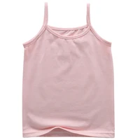 2024 Summer Girls String Strappy Tanks Top Baby Children Cotton Camisole Underwear Kids Sleeveless Vest Cotton Tanks Top 3