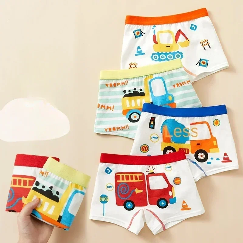 2 Pcs Children's Underwear Boy Boxers For Kids