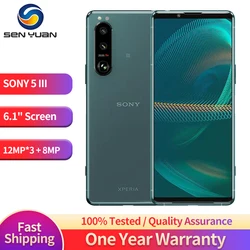 Original Sony Xperia 5 III XQ-BQ52 XQ-BQ72 5G Mobile Phone Dual SIM 6.5'' 8GB RAM 128/256GB ROM NFC Octa-Core Android CellPhone