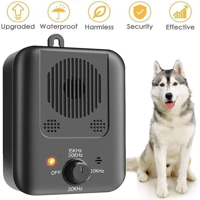 New 3 Levels Adjustable Pet Dog Repeller Automatic Ultrasonic Anti