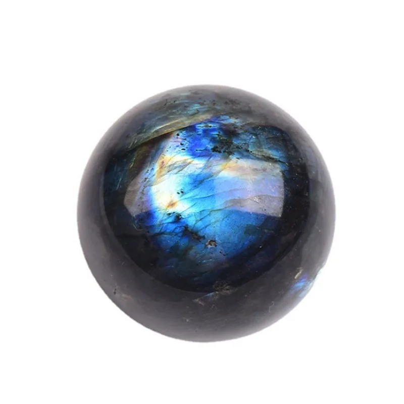 

Natural rainbow labradorite sphere 45mm+ quartz crystal ball gem healing-1pc