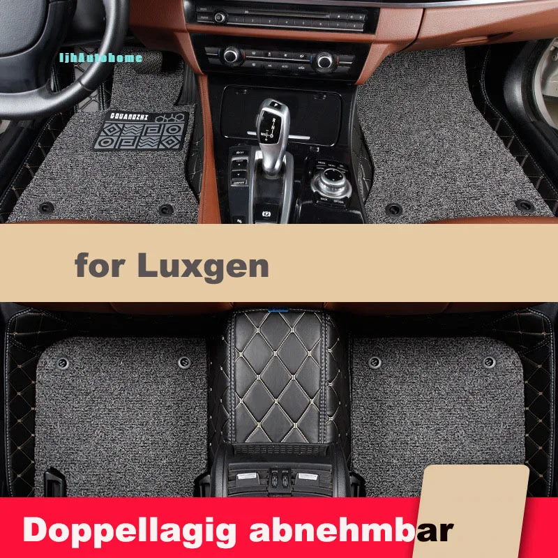 

All Season Customized Full Coverage For Luxgen URX 5seat S5 U6 Double Iayer Car Floor Matscustomized