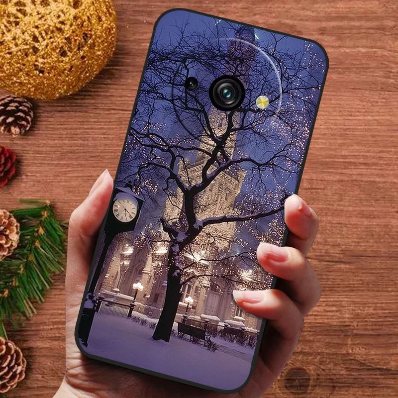 Luxury Christmas Painted Silicone Soft Phone Cover Case