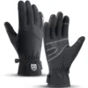 Men Winter Waterproof Cycling Gloves Outdoor Sports Running Motorcycle Ski Touch Screen Fleece Gloves Non-slip Warm Full Fingers 1